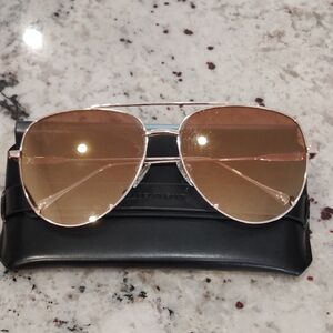 Gold Aviator Sunglasses